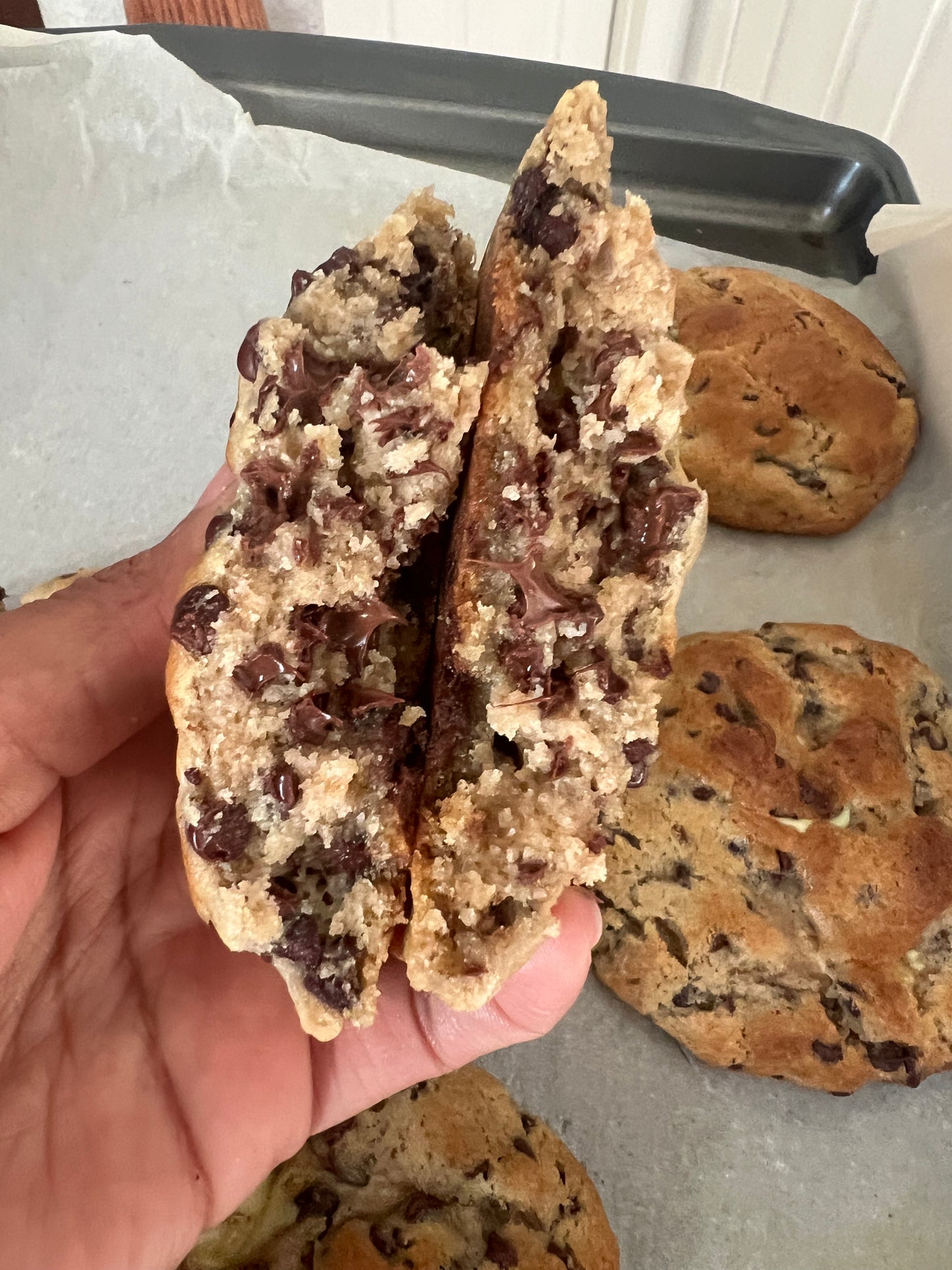 Galletas con chispas de chocolate