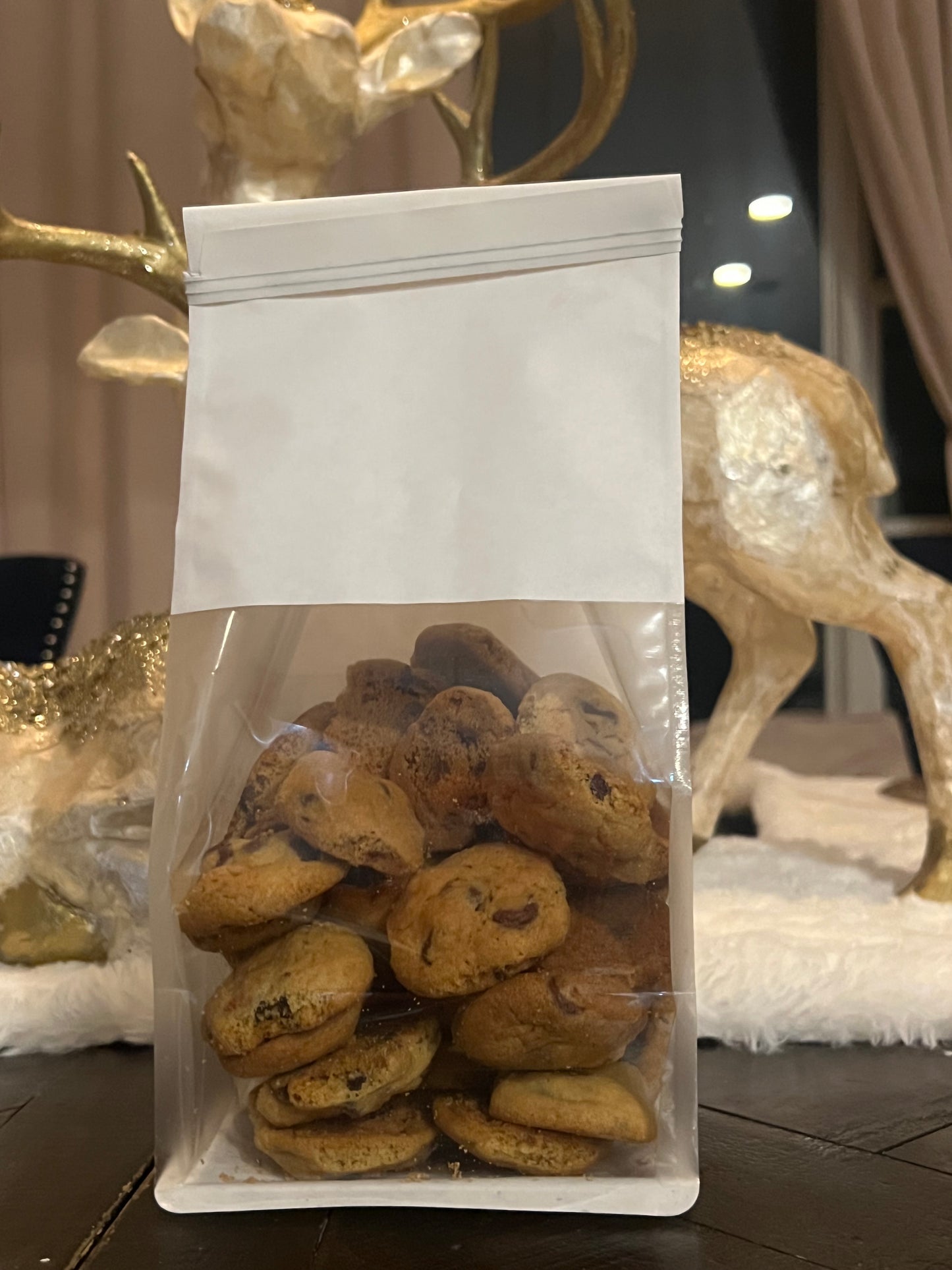 Mini galletas con chispas de chocolate