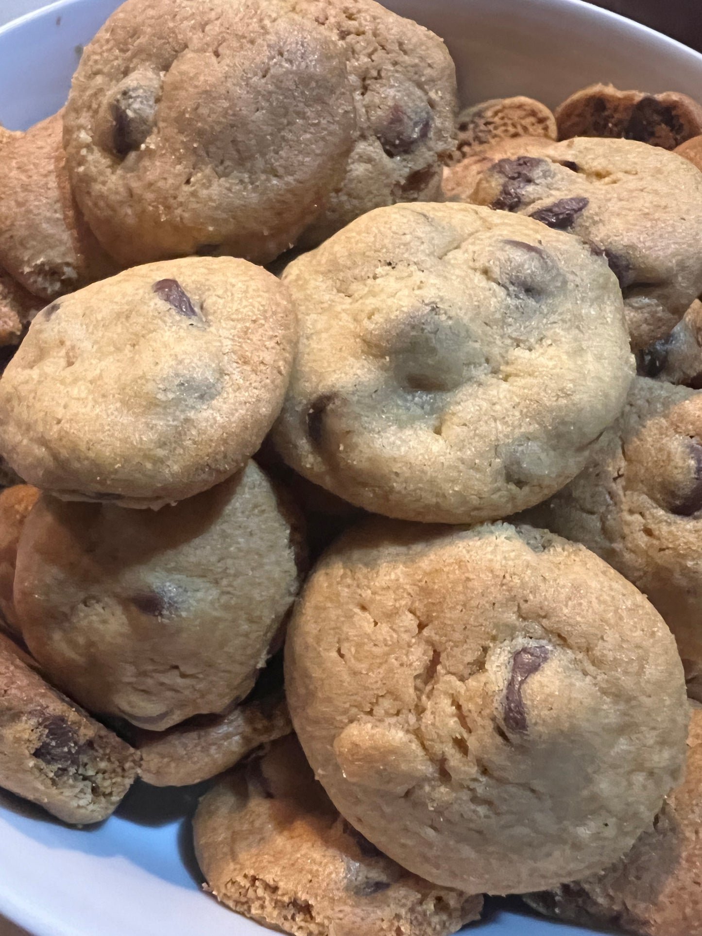 Mini galletas con chispas de chocolate