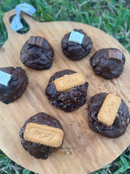 Caramel chocolate cookies